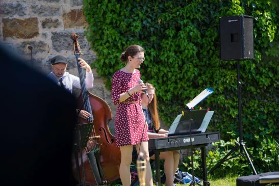 Sektempfang auf Gut Kragenhof mit Band FOTO: Axel Förster